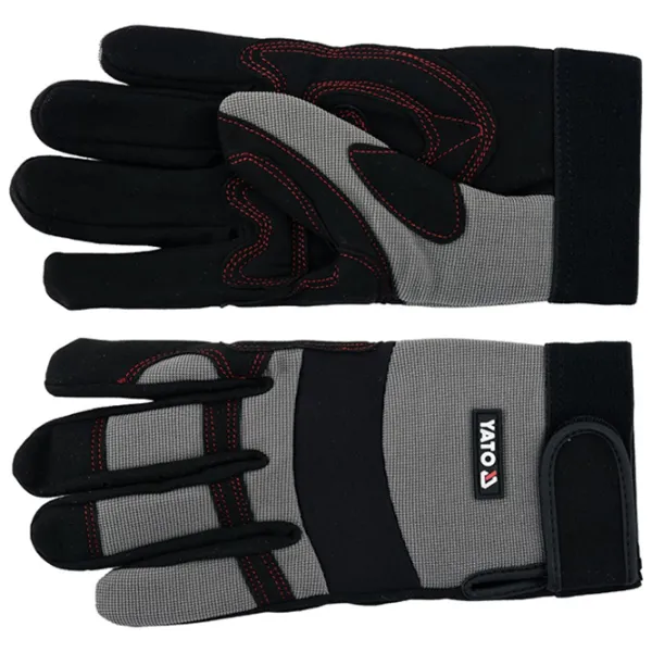 Защитные перчатки Yato Work gloves Заменитель кожи/ Grey photo 2