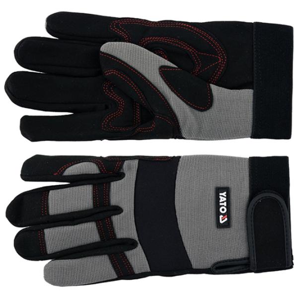 Защитные перчатки Yato Work gloves Заменитель кожи/ Grey photo 2