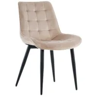Кухонный стул Xenos James Ткань/ Светло-Бежевый Черный