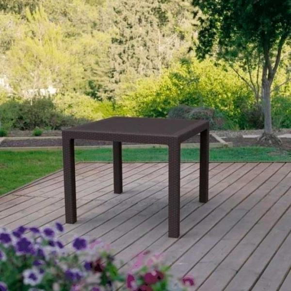 Masă de grădină Keter Melody Quartet Pătrat/ Brown photo 2 Masă de grădină Keter Melody Quartet Pătrat/ Brown photo 2