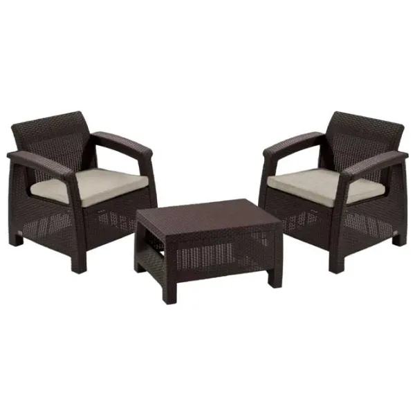 Set mobilă terasă Keter Corfu II Weekend Plastic/ Plastic/ Plastic/ Brown photo 1