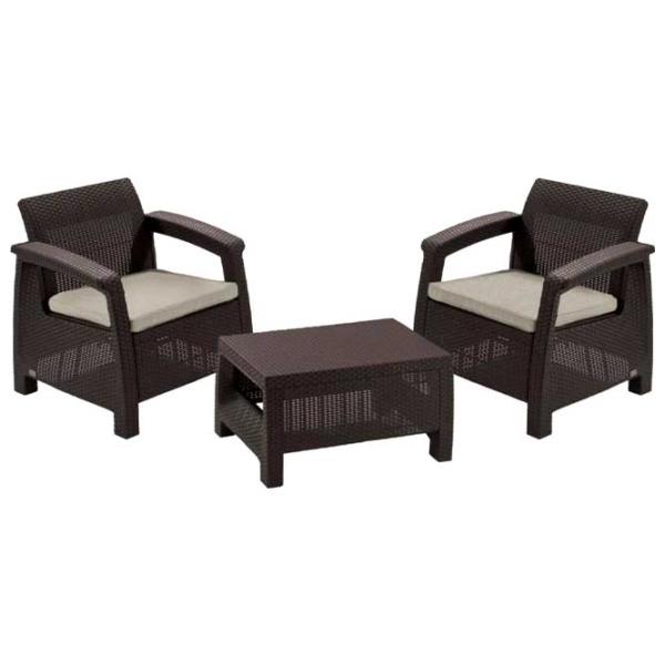 Set mobilă terasă Keter Corfu II Weekend Plastic/ Plastic/ Plastic/ Brown photo 1