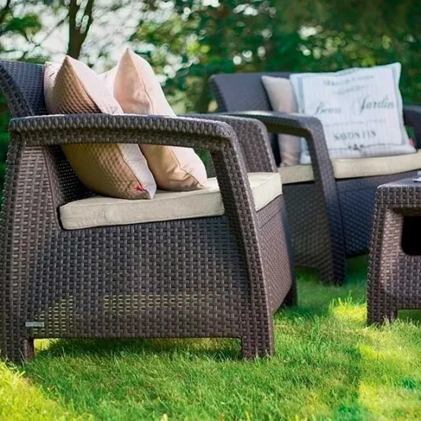 Set mobilă terasă Keter Corfu II Weekend Plastic/ Plastic/ Plastic/ Brown photo 3