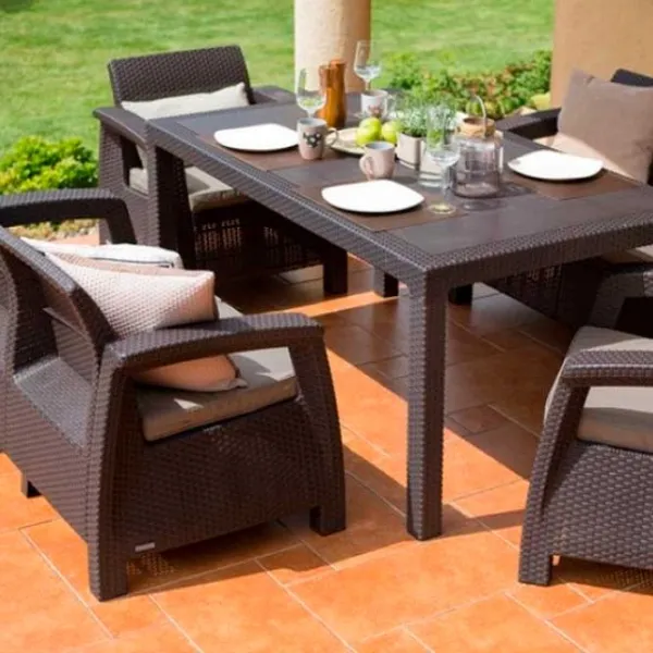 Set mobilă terasă Keter Corfu Rest Plastic/ Plastic/ Plastic/ Brown photo 3