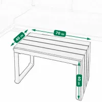 Set mobilă terasă Jumi OM-967632 Placaj/ Lemn/ Gray photo 5