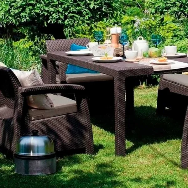 Set mobilă terasă Keter Corfu Fiesta Plastic/ Plastic/ Plastic/ Brown photo 3 Set mobilă terasă Keter Corfu Fiesta Plastic/ Plastic/ Plastic/ Brown photo 3