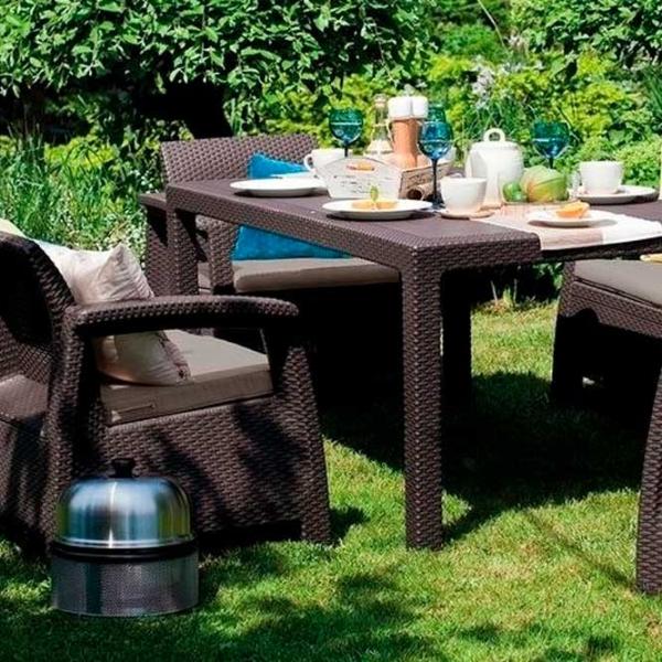 Set mobilă terasă Keter Corfu Fiesta Plastic/ Plastic/ Plastic/ Brown photo 3 Set mobilă terasă Keter Corfu Fiesta Plastic/ Plastic/ Plastic/ Brown photo 3