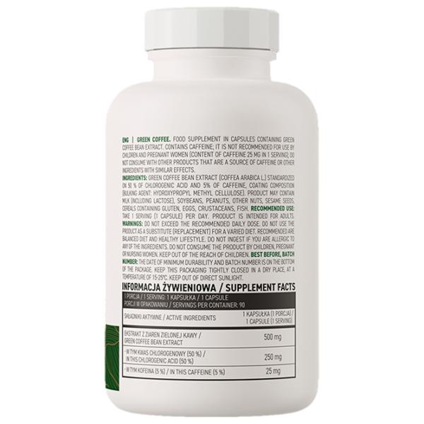 Жиросжигатели OstroVit Green Coffee VEGE (5903246223477) 90 photo 2 Жиросжигатели OstroVit Green Coffee VEGE (5903246223477) 90 photo 2
