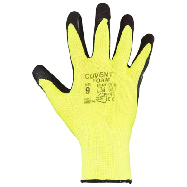 Защитные перчатки Covent Foam Yelow photo 1