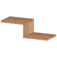 Raft ML-Mobila ML-7 PAL/ Stejar Auriu