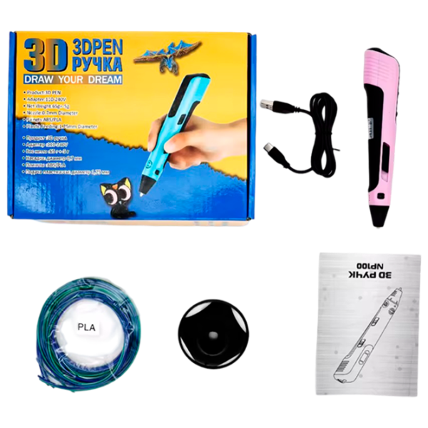 3D ручка 3DPen NP100 ABS/ Мятный photo 2