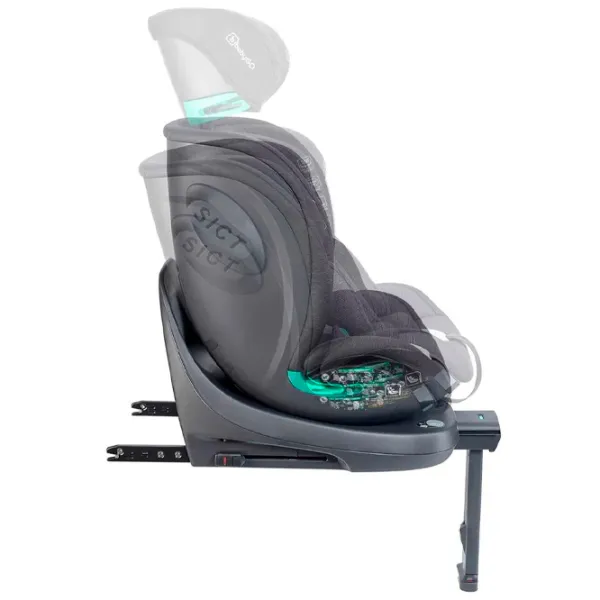 Детское автокресло BabyGo Prime  0 месяцев - 12 лет / 36 кг / Черный photo 4 Детское автокресло BabyGo Prime  0 месяцев - 12 лет / 36 кг / Черный photo 4