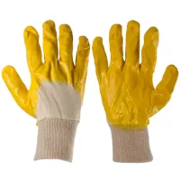 Mănuși de protecție Lider nitrile gloves Poliester/ Yelow photo 2
