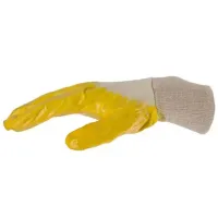 Mănuși de protecție Lider nitrile gloves Poliester/ Yelow photo 3