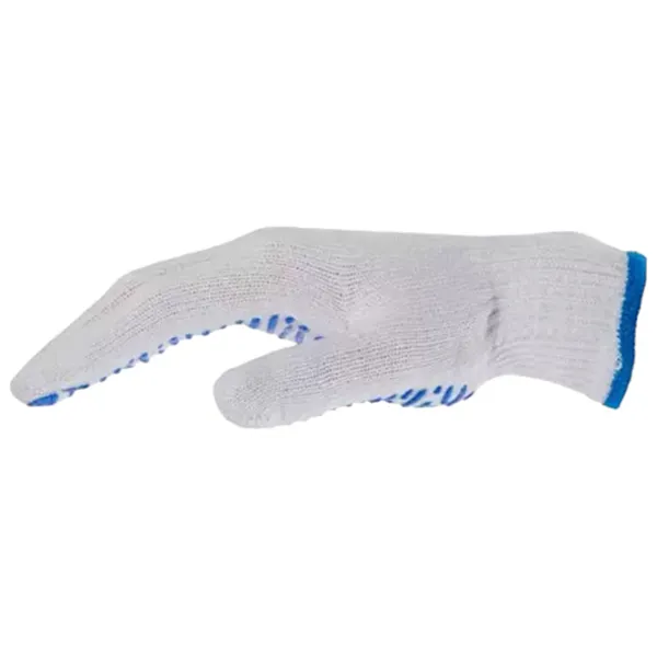 Mănuși de protecție Profmet PVC wave Cotton/ White photo 2 Mănuși de protecție Profmet PVC wave Cotton/ White photo 2
