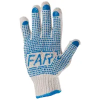 Mănuși de protecție Profmet PVC dot Poliester/ White