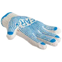 Mănuși de protecție Profmet PVC dot Poliester/ White photo 3