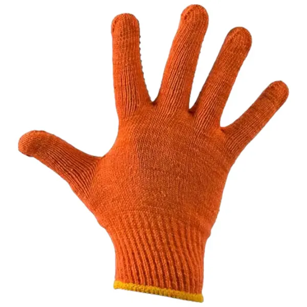 Mănuși de protecție Profmet PVC dot Cotton/ Orange photo 2 Mănuși de protecție Profmet PVC dot Cotton/ Orange photo 2