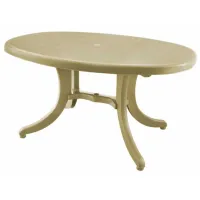 Садовый стол Sanja Orlando 140 Овальный/ Капучино