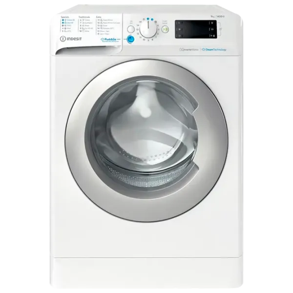 Mașină de spălat Indesit BWE 91496X WSV EE 9 kg / 1400 rpm / White photo 1 Mașină de spălat Indesit BWE 91496X WSV EE 9 kg / 1400 rpm / White photo 1