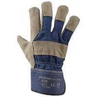 Mănuși de protecție Profmet leather gloves Piele/ Blue