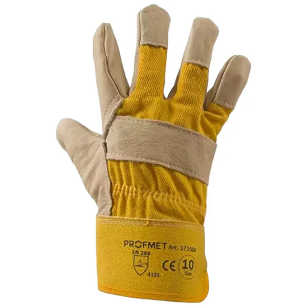 Mănuși de protecție Profmet leather gloves Piele/ Yelow photo 1 Mănuși de protecție Profmet leather gloves Piele/ Yelow photo 1