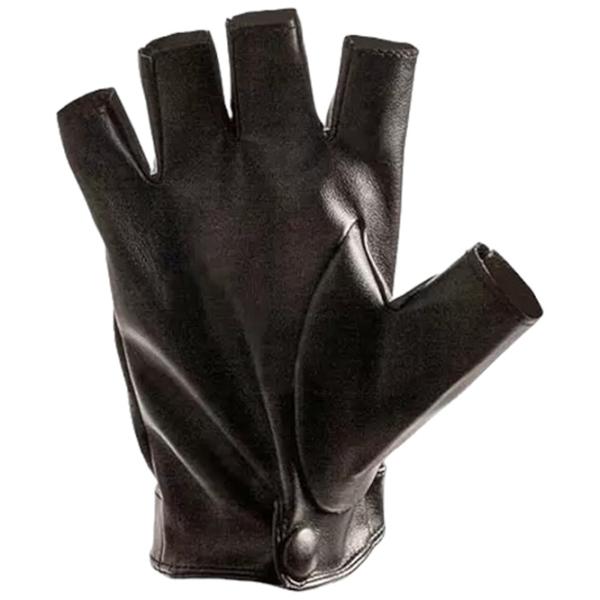 Защитные перчатки Profmet Fingerless Gloves Кожа/ Black photo 2 Защитные перчатки Profmet Fingerless Gloves Кожа/ Black photo 2