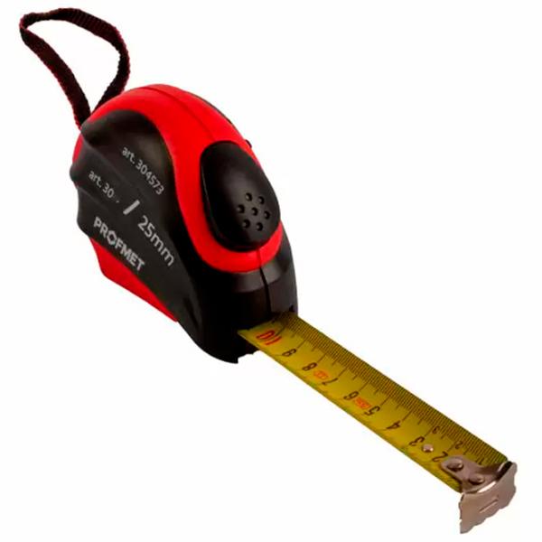 Ruletă Profmet 304575 10 m/ Black photo 1