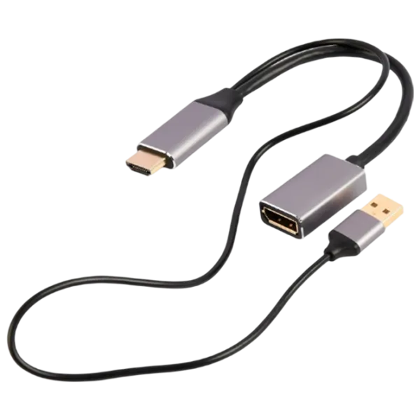 Adaptor Cablexpert A-HDMIM-DPF-02 HDMI/ Black photo 1 Adaptor Cablexpert A-HDMIM-DPF-02 HDMI/ Black photo 1