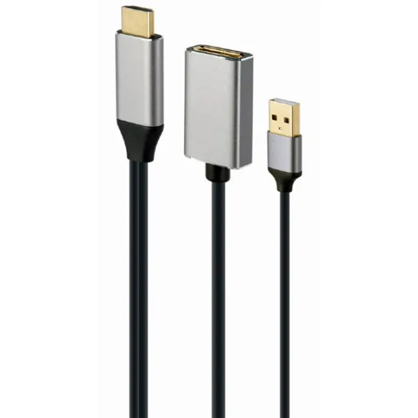 Adaptor Cablexpert A-HDMIM-DPF-02 HDMI/ Black photo 2 Adaptor Cablexpert A-HDMIM-DPF-02 HDMI/ Black photo 2