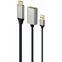 Адаптер Cablexpert A-HDMIM-DPF-02 HDMI/ Black photo 2