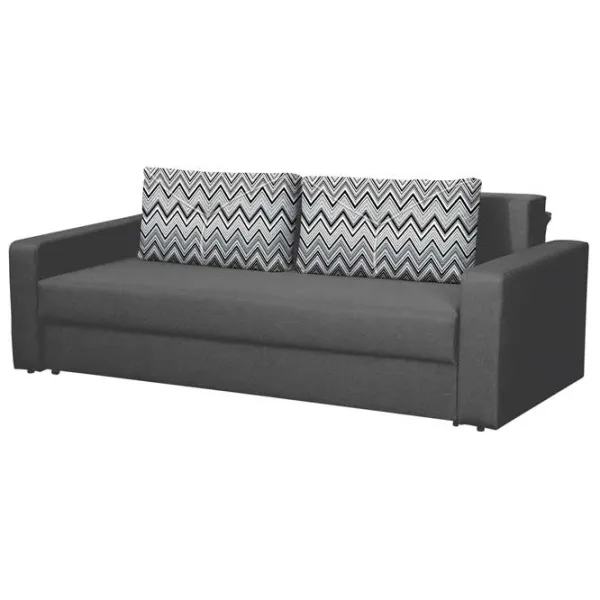 Canapea Modern Flint 2 Alaska 10 Total Eclipse/ Classic 04 (5736121) Microfibră/ Black photo 1