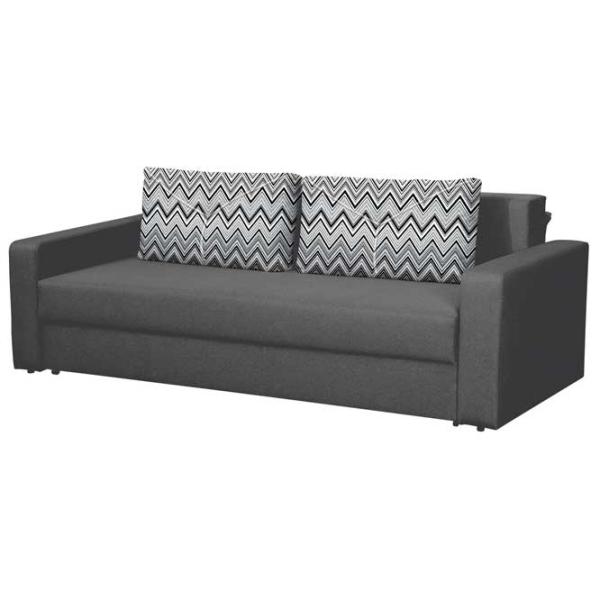 Canapea Modern Flint 2 Alaska 10 Total Eclipse/ Classic 04 (5736121) Microfibră/ Black photo 1