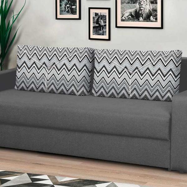 Canapea Modern Flint 2 Alaska 10 Total Eclipse/ Classic 04 (5736121) Microfibră/ Black photo 3