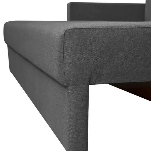 Canapea Modern Flint 2 Alaska 10 Total Eclipse/ Classic 04 (5736121) Microfibră/ Black photo 5