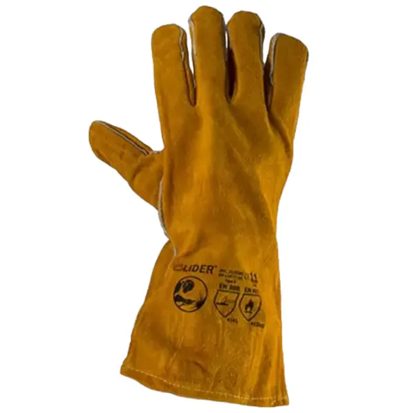 Mănuși de protecție Profmet Split leather Piele/ Brown photo 1