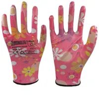 Mănuși de protecție Profmet Work gloves Poliester/ Pink photo 2