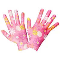 Mănuși de protecție Profmet Work gloves Poliester/ Pink photo 2