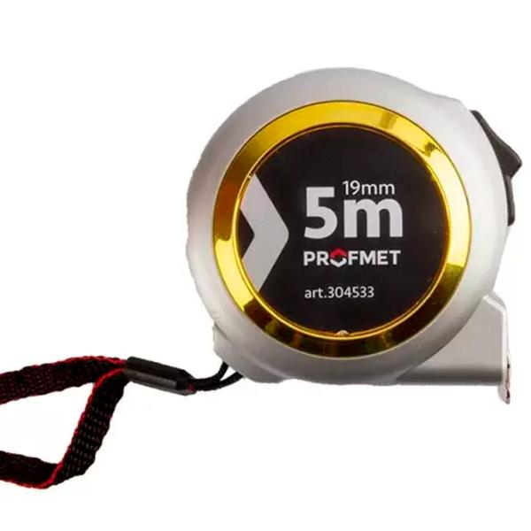 Ruletă Profmet 304533 5 m/ Gray photo 1