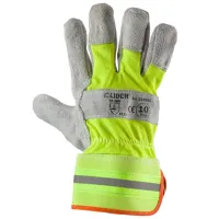 Mănuși de protecție Lider Kraga-Signal Piele/ Grey