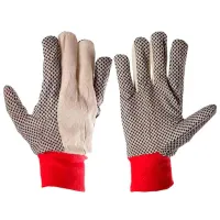 Mănuși de protecție Lider PVC dot Cotton/ White