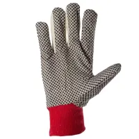 Защитные перчатки Lider ПВХ dot Cotton/ White photo 2