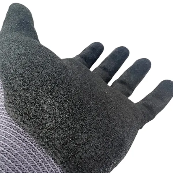 Mănuși de protecție BIHUI Knitted Gloves Nitril/ Grey photo 2