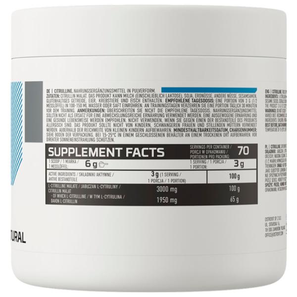 Complexe preantrenament OstroVit Citrulline (5902232611151) 210 g photo 3