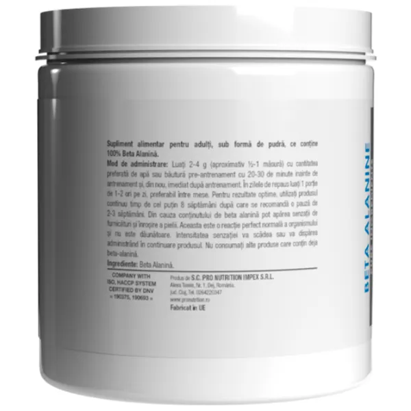 Energizant Pro Nutrition Beta Alanine (6421766143284) 300 g photo 3 Energizant Pro Nutrition Beta Alanine (6421766143284) 300 g photo 3