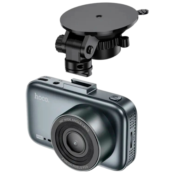 Cameră Auto Hoco DV6 Driving Recorder with Display + Rear Cam CMOS/ Gray photo 2