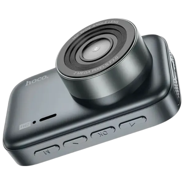 Cameră Auto Hoco DV6 Driving Recorder with Display + Rear Cam CMOS/ Gray photo 3
