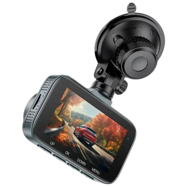 Cameră Auto Hoco DV6 Driving Recorder with Display + Rear Cam CMOS/ Gray photo 4