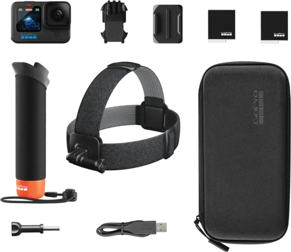Cameră action GoPro Hero 12 + Accessories Bundle 27 MP / 1720 mAh / Black photo 2