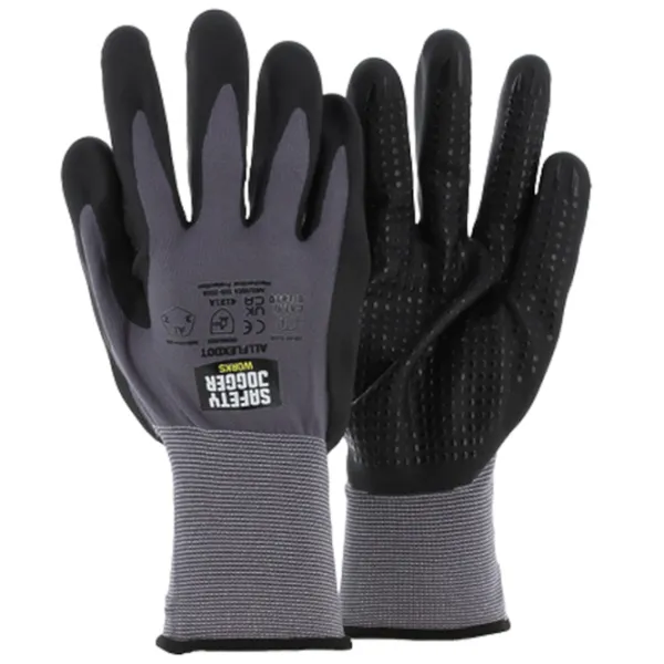 Mănuși de protecție SAFETY JOGGER SJMALLFLEXDOT Poliester/ Grey photo 1